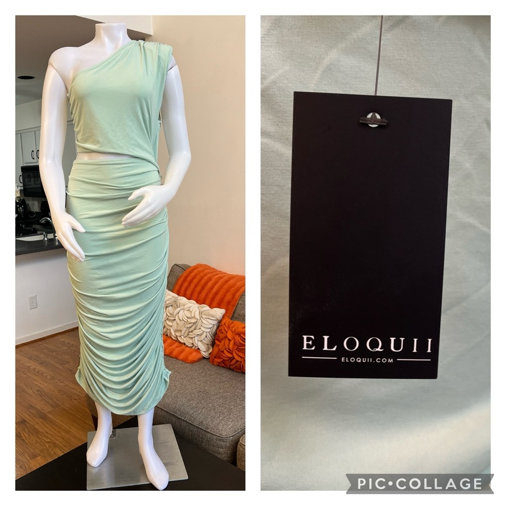 ❣️🆕 Eloquii One Shoulder Open Side Ruched Dress❣️